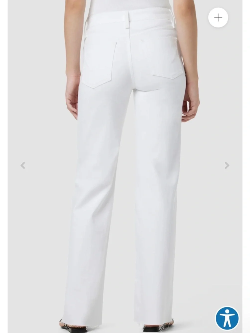 NWT Hudson High Rise Wide Leg Rosie white lily  jeans - Picture 3 of 6